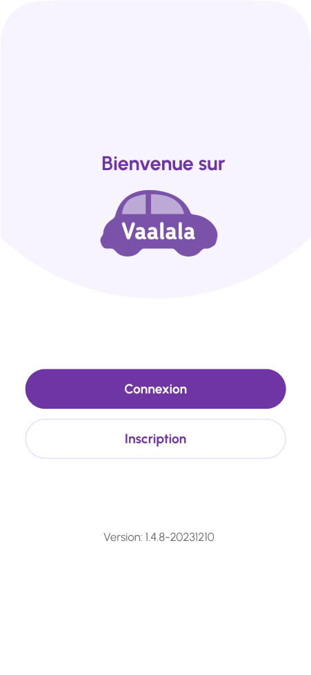 Mock Up de l'application Vaalala